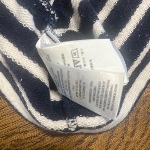 Polo Ralph Lauren Girls Polo Bear Sweatshirt Dress Navy Stripe Size5M Art Artist - Picture 8 of 8